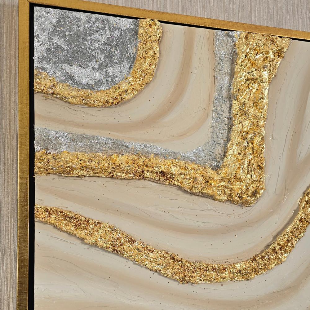 لوحة جبسية بتصميم لتدرجات جبسية الوان