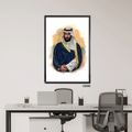 لوحة فنية جدارية كانفس سمو ولي العهد الأمير محمد بن سلمان آل سعود