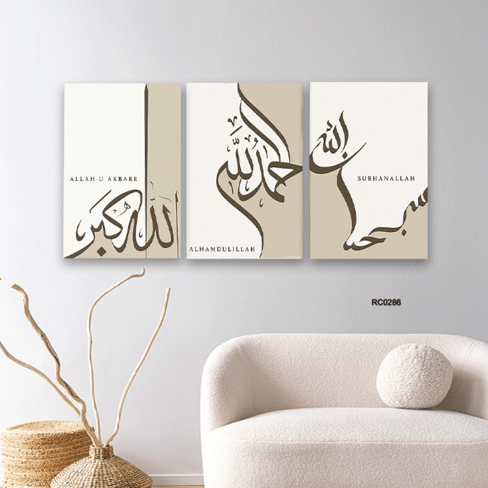 مجموعه من 3 لوحات جدارية مودرن