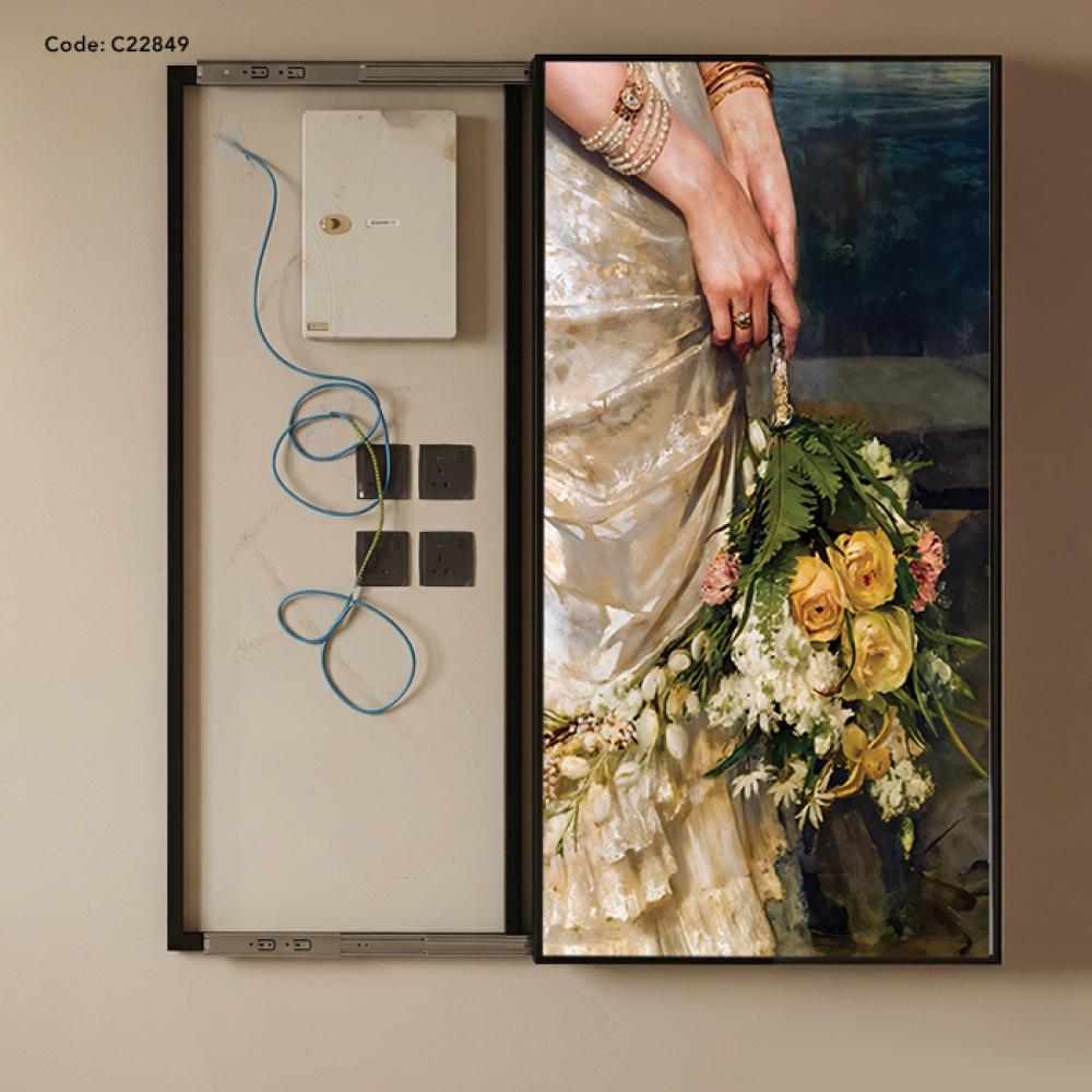 لوحة كانفس سحب غطاء عداد كهرباء بتصميم كلاسيك